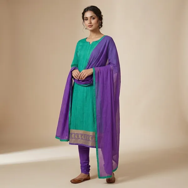 Unstitched_Teal_Green_Turquoise_And_Purple_Crepe_SalwarSuit_Set_6.5_M