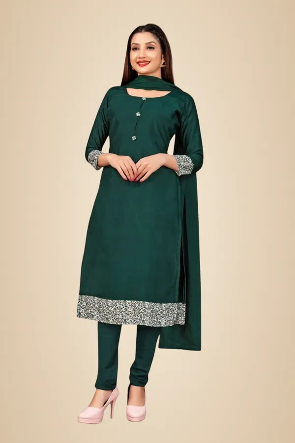 Green_Ethnic_Crepe_Unstiched_Suit_Set_With_Embellished_Detailing