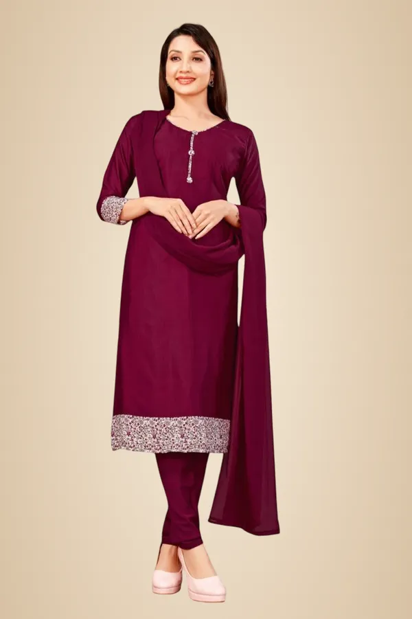 Unstitched_Wine_Embellished_Crepe_SalwarSuit_Set_With_Dupatta_6.5_M