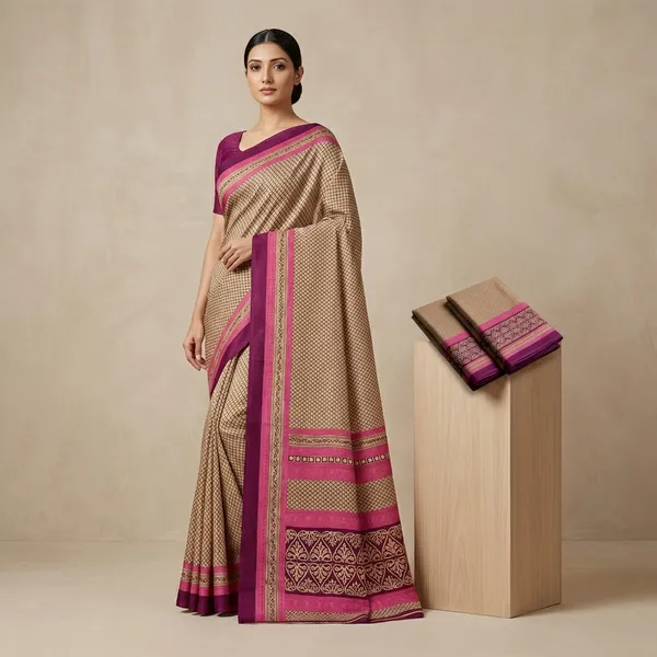 Unstitched_Beige_And_Wine_Printed_Crepe_Unstiched_Saree_(Saree-5_M,_Blouse-_0.8_M)