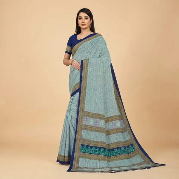 Unstitched_Blue_Printed_Crepe_Unstiched_Saree_With_Border_(Saree-5_M,_Blouse-_0.8_M)