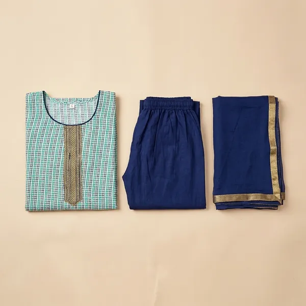Unstitched_Blue_Ethnic_Crepe_SalwarSuit_Set_6.5_M