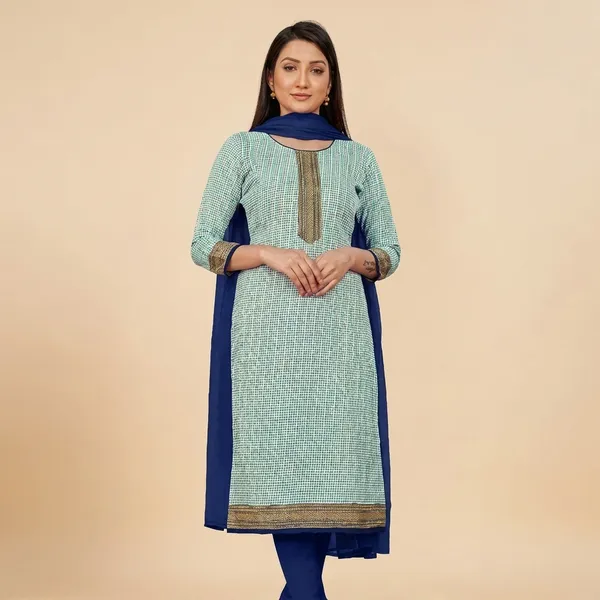 Unstitched_Blue_Ethnic_Crepe_SalwarSuit_Set_6.5_M
