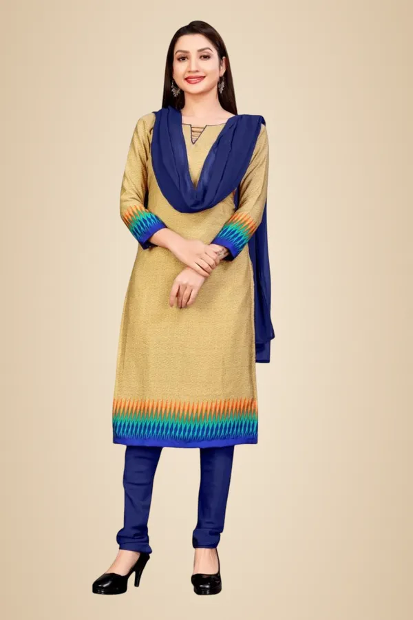 Unstitched_Beige_And_Blue_Crepe_SalwarSuit_Set_With_Dupatta_6.5_M