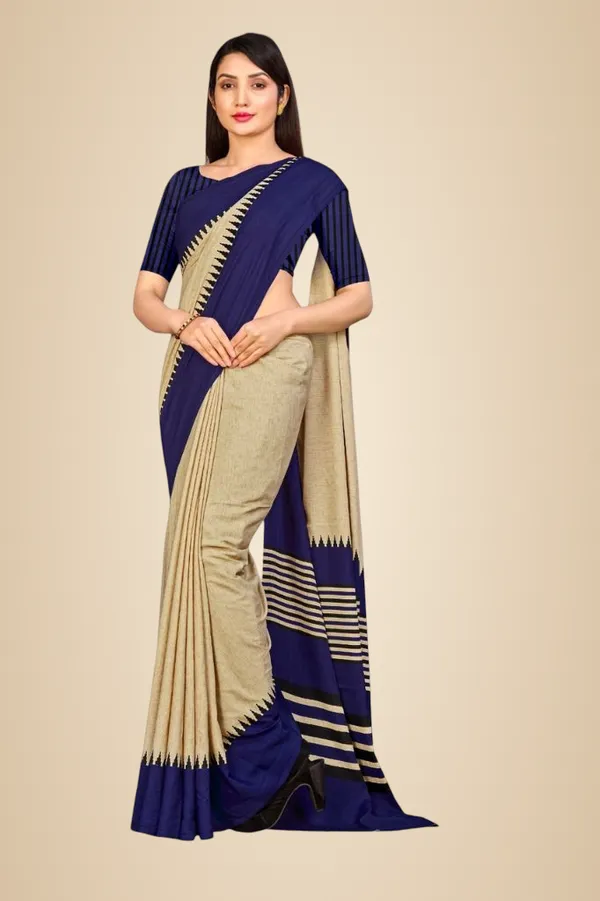 Unstitched_Beige_And_Blue_Printed_Crepe_Unstiched_Saree_(Saree-5_M,_Blouse-_0.8_M)