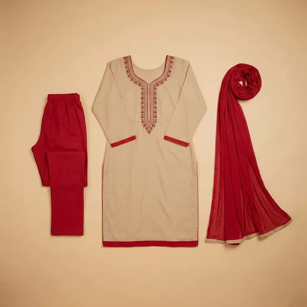 Unstitched_Beige_And_Red_Crepe_SalwarSuit_With_Dupatta_6.5_M