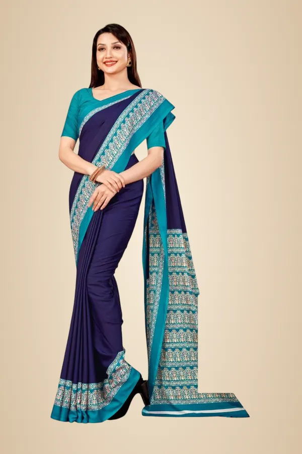 Unstitched_Blue_Crepe_Unstiched_Saree_With_Turquoise_Border_(Saree-5_M,_Blouse-_0.8_M)