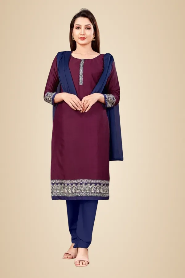 Unstitched_Wine_And_Blue_Wine_Crepe_SalwarSuit_With_Dupatta_6.5_M