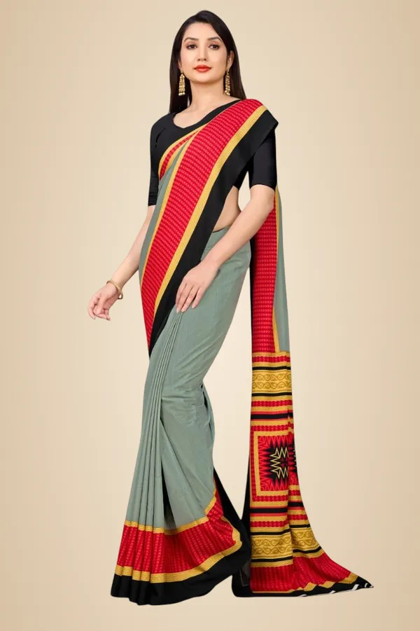 Unstitched_Grey_And_Red_Crepe_Unstiched_Saree_With_Gold_Border_(Saree-5_M,_Blouse-_0.8_M)
