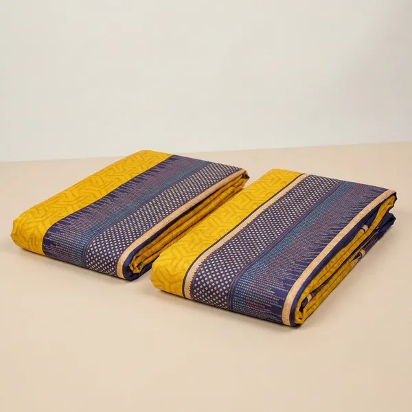 Unstitched_Yellow_And_Blue_Traditional_Crepe_Unstiched_Saree_With_Blue_Border_(Saree-5_M,_Blouse-_0.8_M)