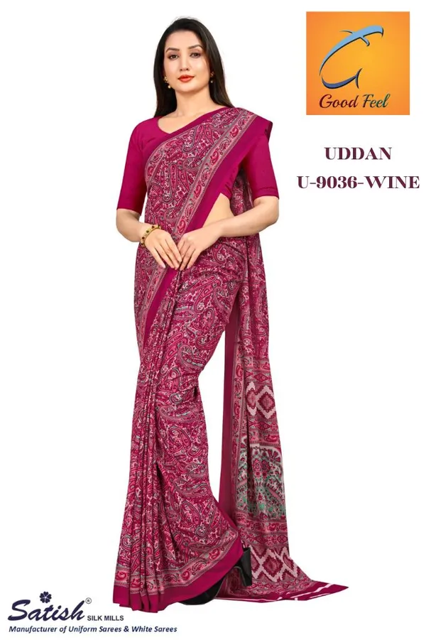 Pink_Sarish_Mills_Uddan_Traditional_Soft_Crepe_Unstiched_Printed_Saree_With_Blouse
