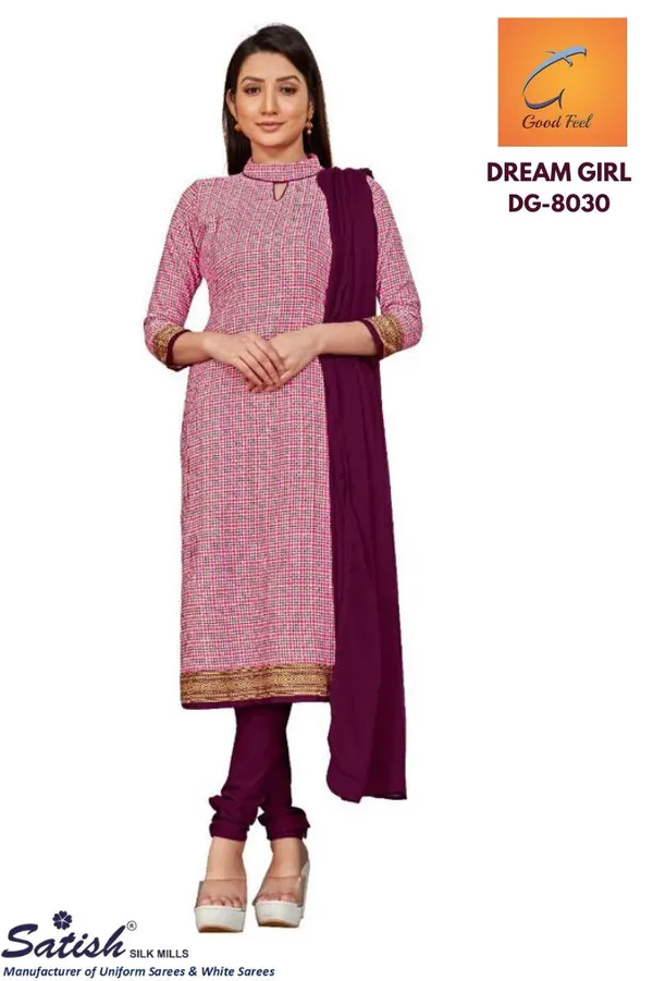 Wine_Crepe_Unstiched_Suit_Set_With_Purple_Dupatta