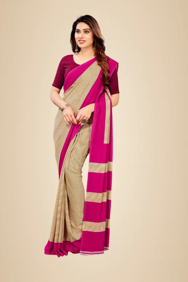 Unstitched_Beige_And_Pink_Crepe_Unstiched_Saree_(Saree-5_M,_Blouse-_0.8_M)