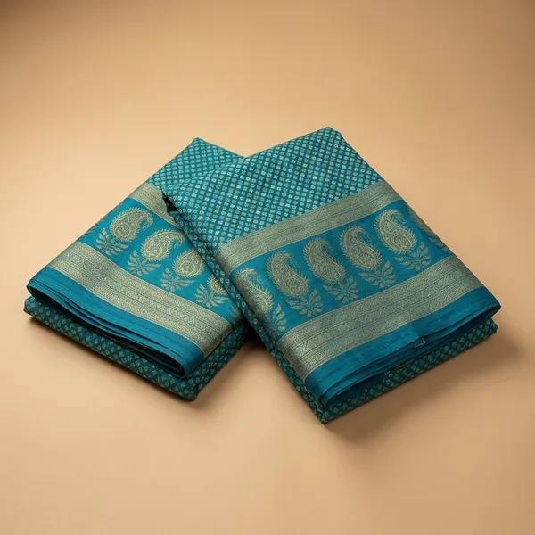 Unstitched_Teal_Blue_Traditional_Printed_Soft_Crepe_Unstiched_Saree_(Saree-5_M,_Blouse-_0.8_M)