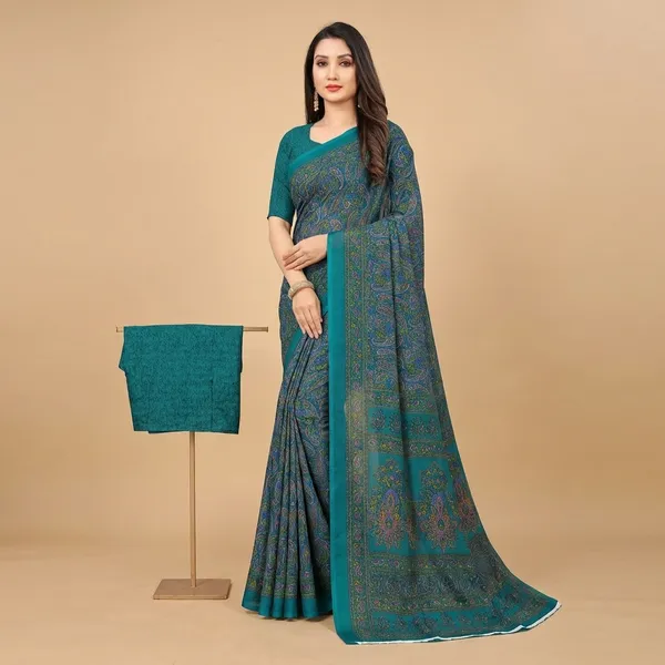 Unstitched_Teal_Green_Traditional_Printed_Soft_Crepe_Unstiched_Saree_With_Blouse_(Saree-5_M,_Blouse-_0.8_M)