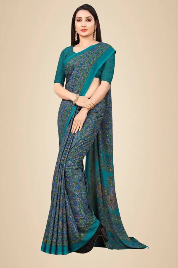 Unstitched_Teal_Green_Traditional_Printed_Soft_Crepe_Unstiched_Saree_With_Blouse_(Saree-5_M,_Blouse-_0.8_M)