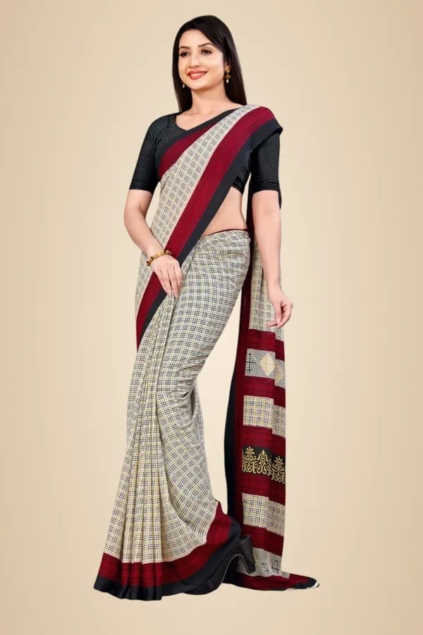 Unstitched_Beige_And_Black_Soft_Crepe_Unstiched_Saree_With_Blouse_(Saree-5_M,_Blouse-_0.8_M)