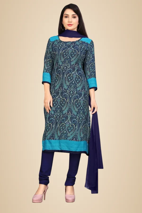 Blue_Ethnic_Soft_Crepe_Unstiched_Suit_Set_With_Dupatta