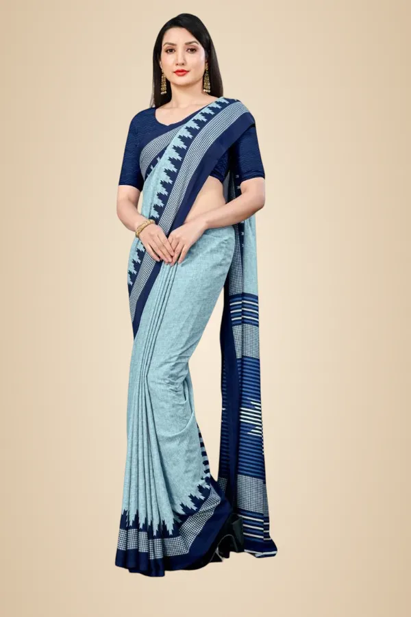 Unstitched_Blue_And_Navy_Blue_Soft_Crepe_Unstiched_Saree_With_Border_(Saree-5_M,_Blouse-_0.8_M)