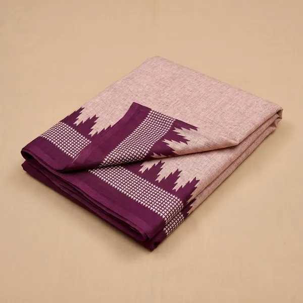 Unstitched_Wine_Ethnic_Wear_Crepe__Combo_Saree_And_Salwar_Suit_Set