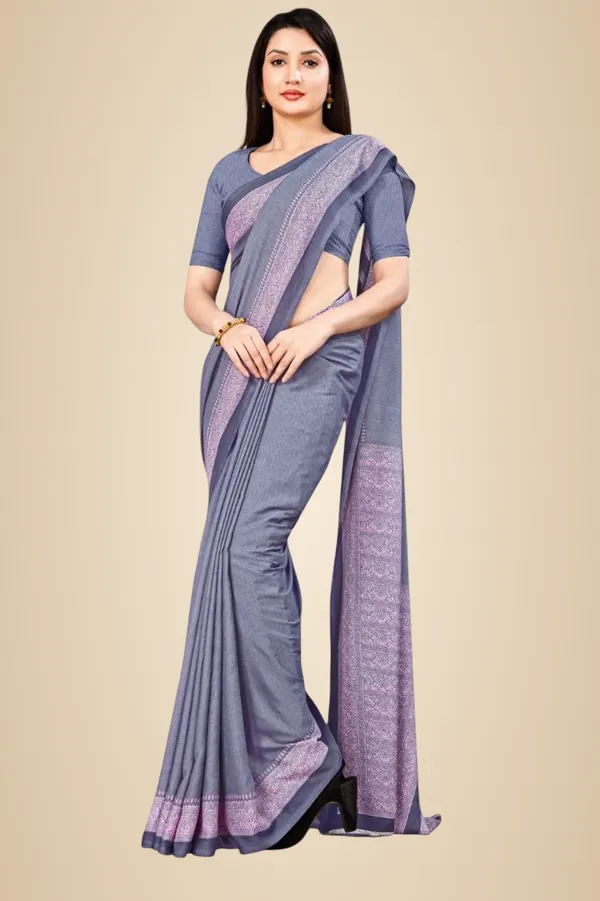 Unstitched_Grey_Saish_Soft_Crepe_Unstiched_Saree_With_Pink_Border_(Saree-5_M,_Blouse-_0.8_M)