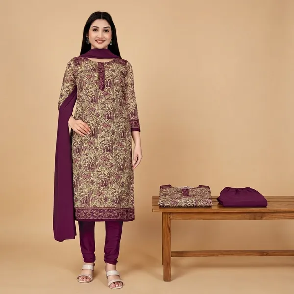 Beige_And_Wine_Soft_Crepe_Unstiched_Suit_-_Ethnic_Wear
