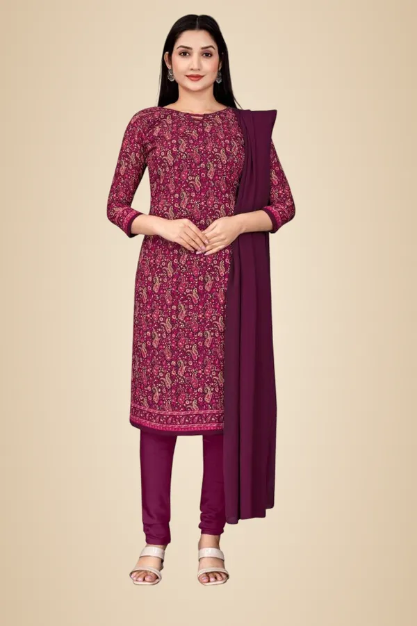 Wine_Soft_Crepe_Unstiched_Suit_-_Elegant_Floral_Printed_Salwar_Kameez_Set_With_Dupatta