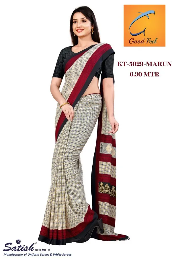 Unstitched_Beige_And_Black_Soft_Crepe_Unstiched_Saree_With_Blouse_(Saree-5_M,_Blouse-_0.8_M)