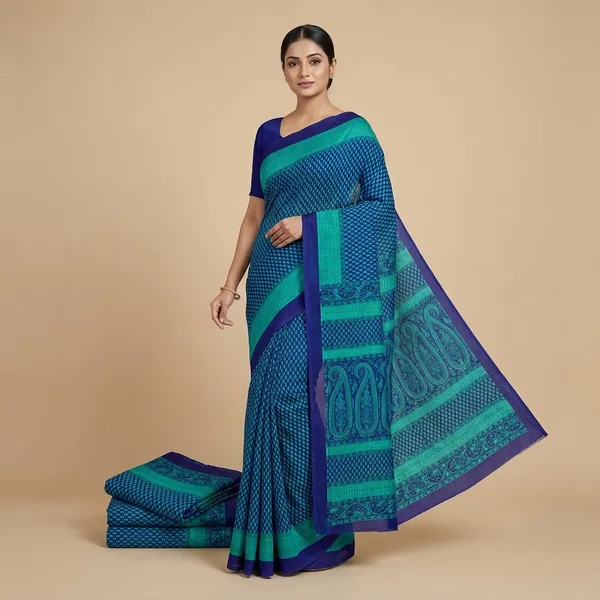 Unstitched_Blue_Printed_Chiffon_Crepe_Unstiched_Saree_With_Blouse_Piece_(Saree-5_M,_Blouse-_0.8_M)