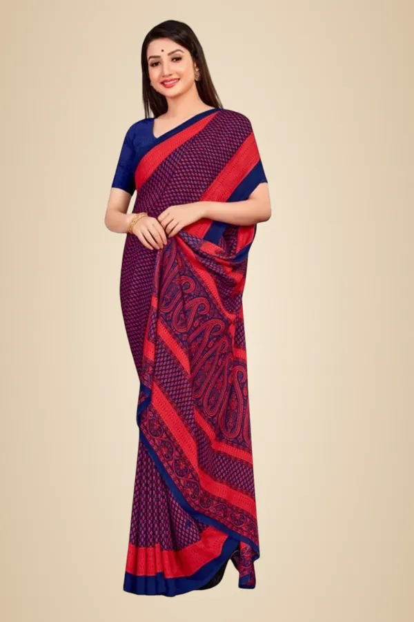 Red_And_Blue_Uddan_Printed_Soft_Crepe_Unstiched__Saree