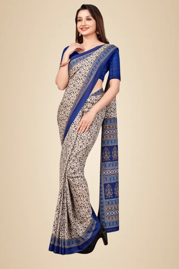 Unstitched_Beige_And_Blue_Traditional_Chiffon_Crepe_Unstiched_Saree_With_Blue_Border_(Saree-5_M,_Blouse-_0.8_M)