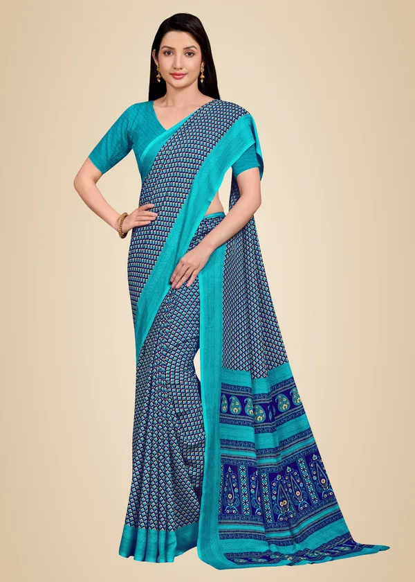 Unstitched_Blue_Traditional_Printed_Chiffon_Crepe_Unstiched_Saree_With_Border_(Saree-5_M,_Blouse-_0.8_M)
