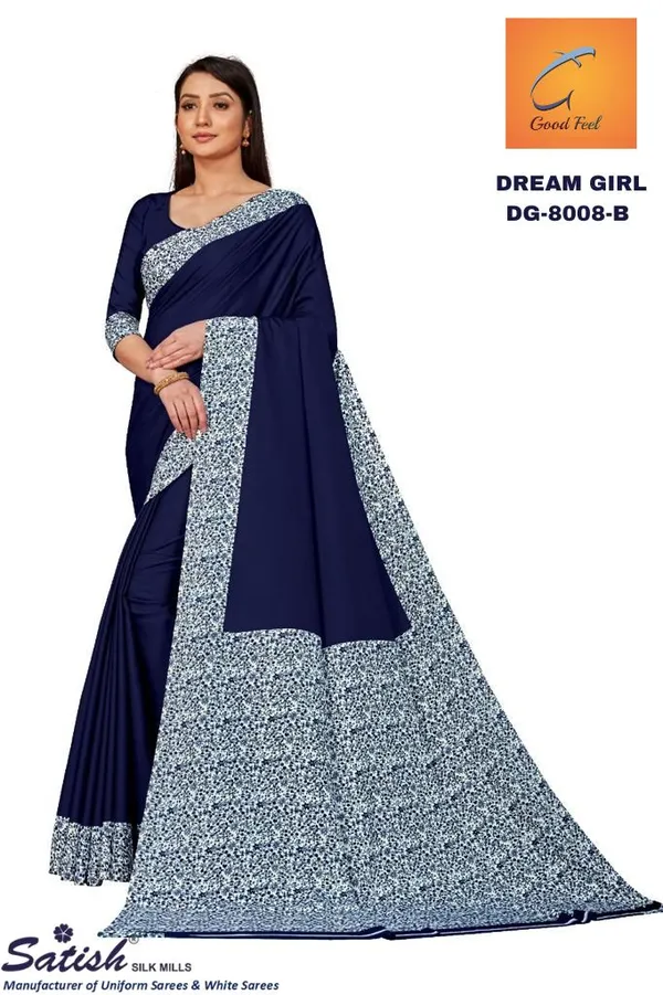 Unstitched_Navy_Blue_Crepe_Unstiched_Saree_With_Floral_Border_(Saree-5_M,_Blouse-_0.8_M)