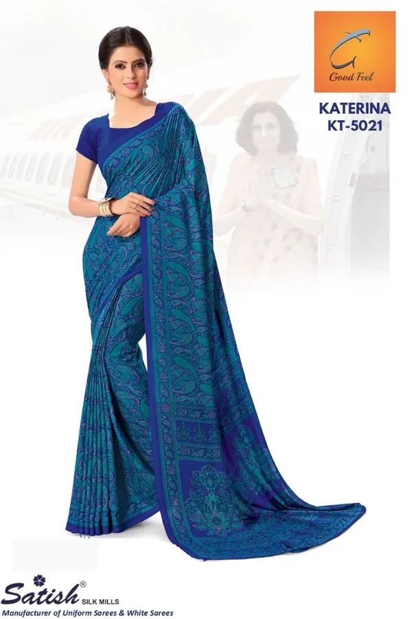 Blue_Soft_Crepe_Unstiched_Printed_Saree