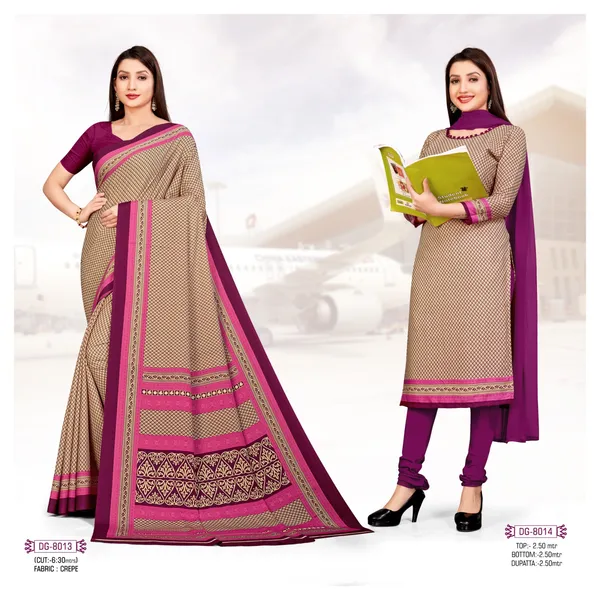 Pink_Crepe_Unstiched_Printed_Saree_With_Blouse_Piece