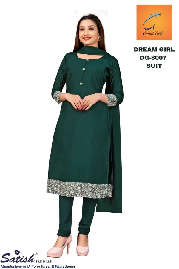 Green_Ethnic_Crepe_Unstiched_Suit_Set_With_Embellished_Detailing