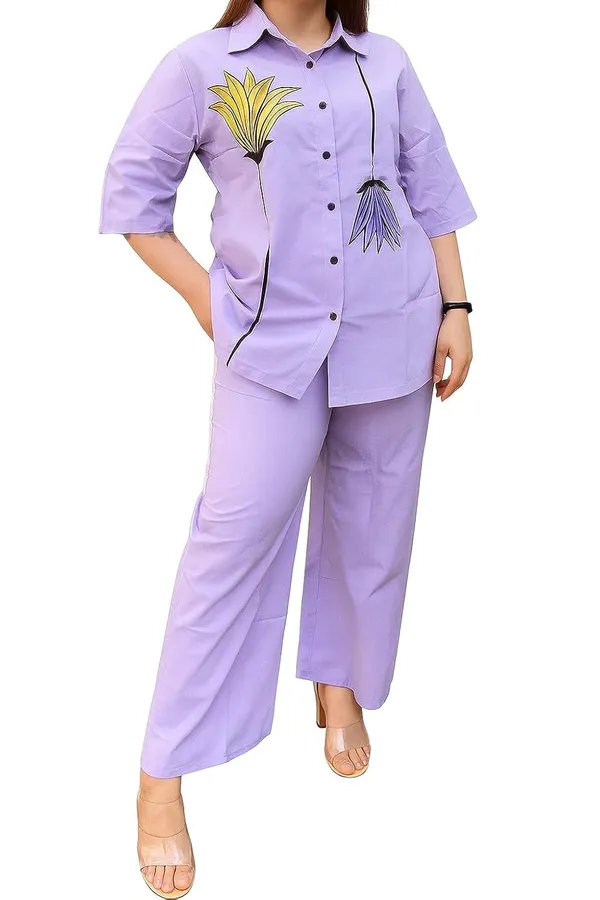 Women_S_Shirt_And_Pant_Co_Ords_Set_Casual_Wear_N_Alpha_Xl_Lavender
