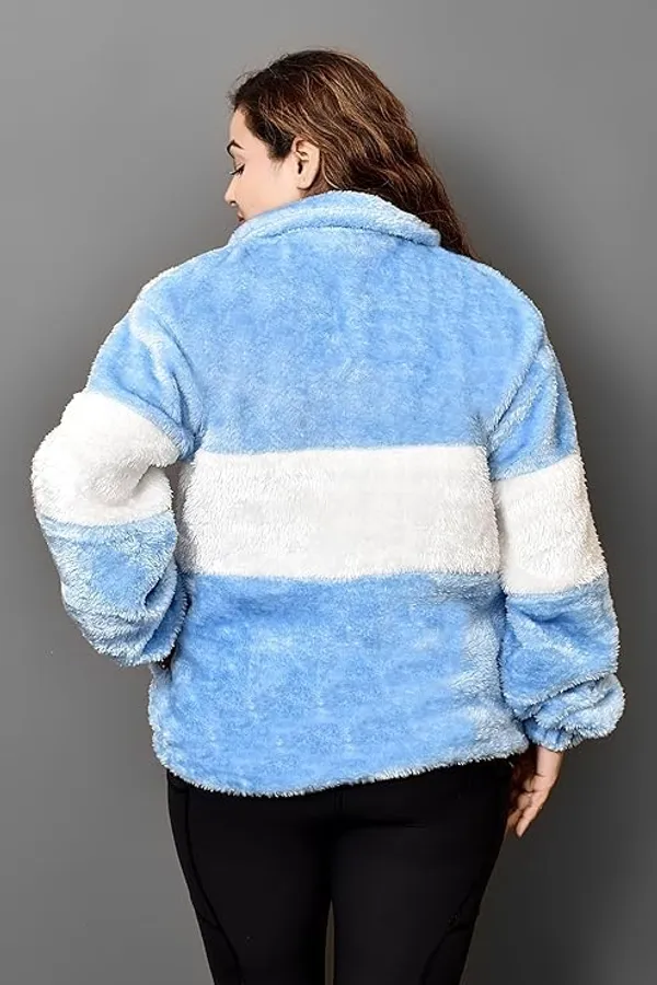 Qadri_Fashion_Women_S_Fleece_Winter_Contrast_Jacket_Wool_Zip_Up_Soft_Fluffy_Cold_Weather_Outerwear_Blue