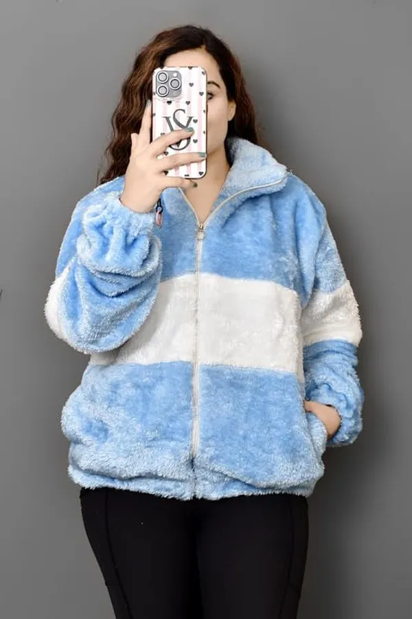 Qadri_Fashion_Women_S_Fleece_Winter_Contrast_Jacket_Wool_Zip_Up_Soft_Fluffy_Cold_Weather_Outerwear_Blue