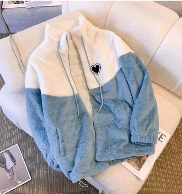 Qadri_Fashion_Clothing_Girls_Furry_Wool_Full_Zip_Jacket_Soft_Fluffy_Winter_Wear_Cozy_Warm_Outerwear_With_Chin_Guard_Easy_Pull_Zipper