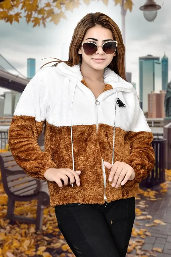 Qadri_Fashion_Trendy_Wool_Jacket_For_Women_Girls_Brown