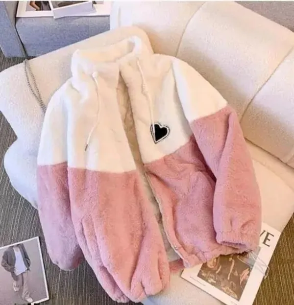 Qadri_Fashion_Clothing_Girls_Furry_Wool_Full_Zip_Jacket_Soft_Fluffy_Winter_Wear_Cozy_Warm_Outerwear_With_Chin_Guard_Easy_Pull_Zipper