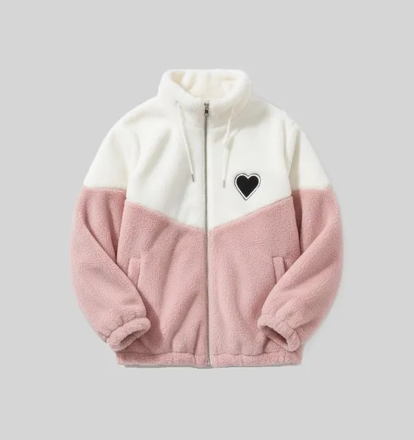 Qadri_Fashion_Clothing_Girls_Furry_Wool_Full_Zip_Jacket_Soft_Fluffy_Winter_Wear_Cozy_Warm_Outerwear_With_Chin_Guard_Easy_Pull_Zipper