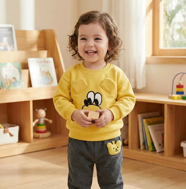 Fleece_Tracksuit_Set_For_Baby_Boys_And_Girls_Winter_Sweatshirt_Top_And_Sweatpants_Outfit