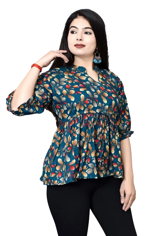 Poly_Rayon_Printed_Alia_Cut_Peplum_Top_Fabric_Cotton_Top_For_Office_Women_S_Tunics_Short_Kurti_Women_Regular_Fit