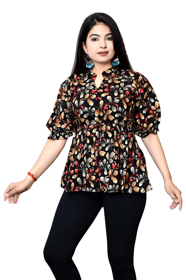 Poly_Rayon_Printed_Alia_Cut_Peplum_Top_Fabric_Cotton_Top_For_Office_Women_S_Tunics_Short_Kurti_Women_Regular_Fit