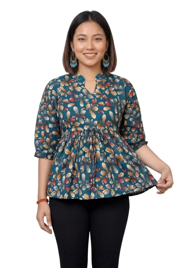 Poly_Rayon_Printed_Alia_Cut_Peplum_Top_Top_For_Office_Women_S_Tunics_Short_Kurti_Women_Regular_Fit