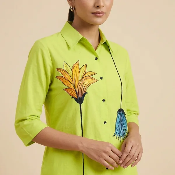 Women_S_Shirt_And_Pant_Co_Ords_Set_Casual_Wear_N_Alpha_M_Yellow