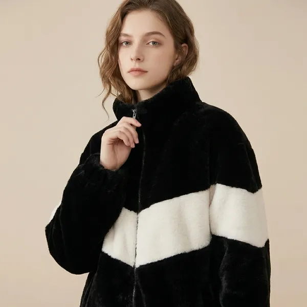Qadri_Fashion_Women_S_Fleece_Winter_Contrast_Jacket_Wool_Zip_Up_Soft_Fluffy_Cold_Weather_Outerwear_Black