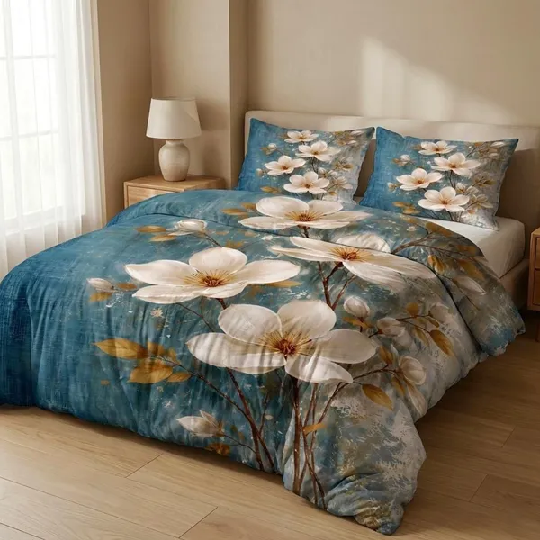 5_Piece_King_Size_Bedsheet_Combo_Pack_–_100%_Pure_Cotton_&_Premium_Glace_Cotton_Blend_Bedsheets_with_2_Pillow_Covers_Each